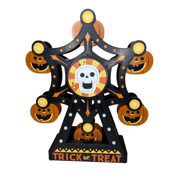 Large tabletop Hyde and Eek Ferris Wheel Halloween Candy Dispenser Home Decor - Picture 1 of 10